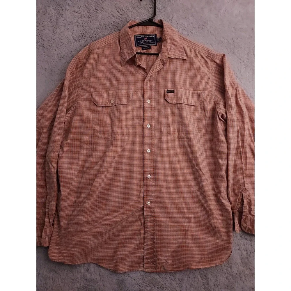 Vintage Polo Sport Ralph Lauren Shirt Mens Extra Large Sportsman Workshirt Guide